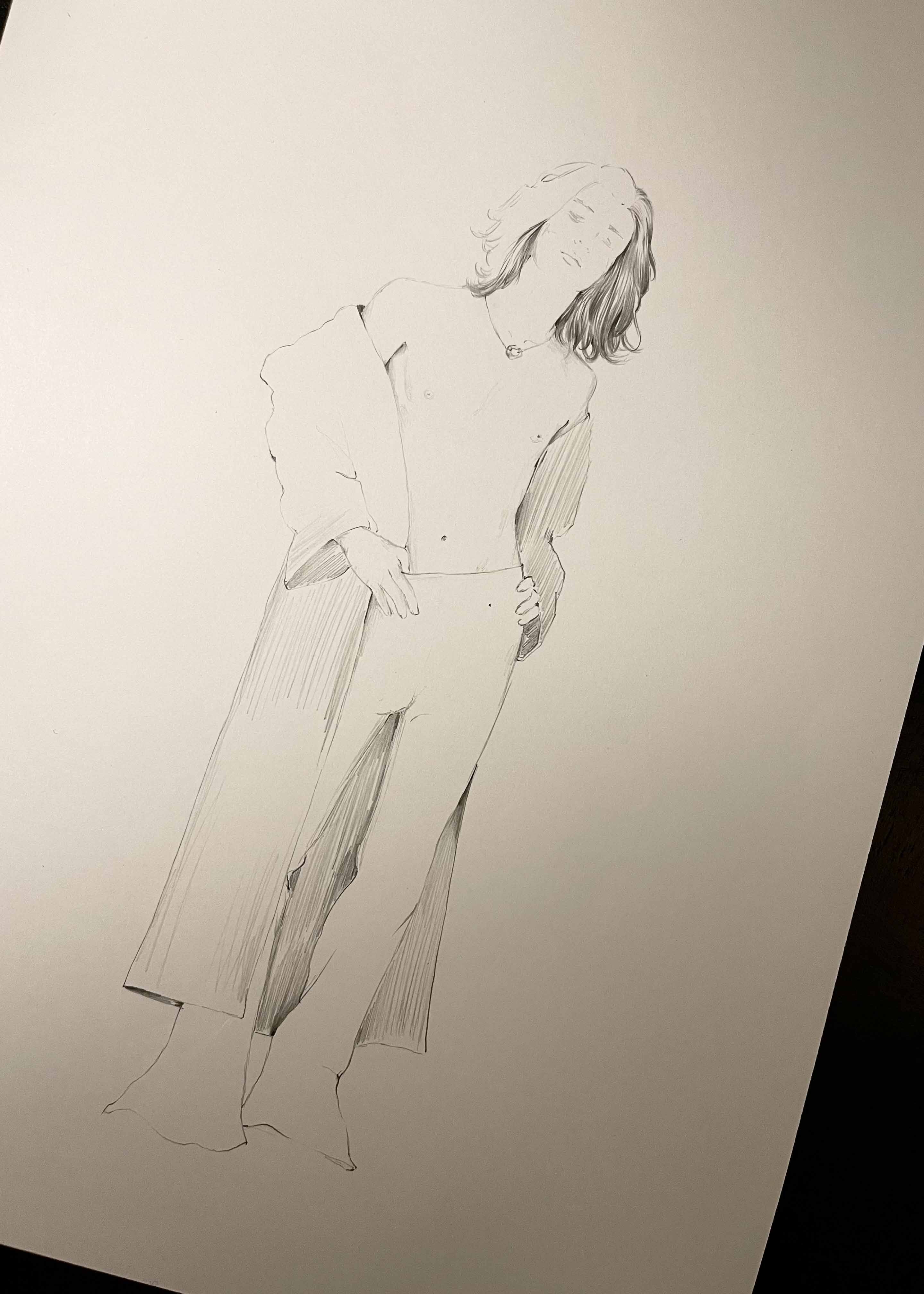 24 Hours With… Ludovic De Saint Sernin “A sketch I did for my latest AW22 collection.”